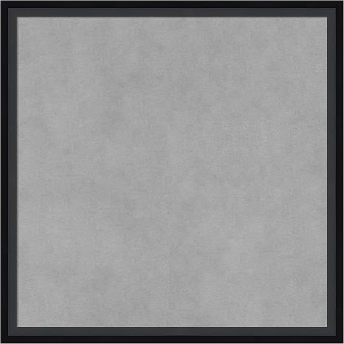 Amanti Art Black Framed Magnetic Board 17x17 Small Vision Board for use with Magnets, 100% Metal Sheet to Display Items as Office Decor or for Home Organization in mudroom, Kitchen or Kids Room