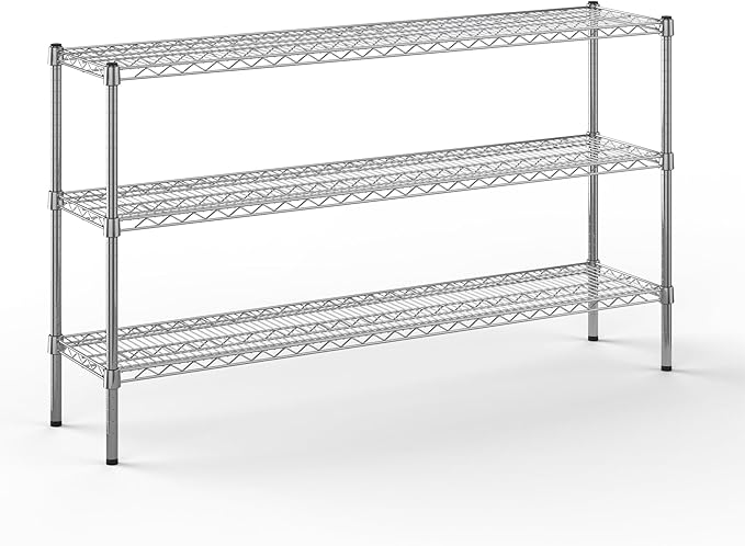 Regal Altair 14" Deep x 60" Wide x 34" Height Wire Shelving Kit | 3-Tier | NSF Commercial Storage Rack Unit