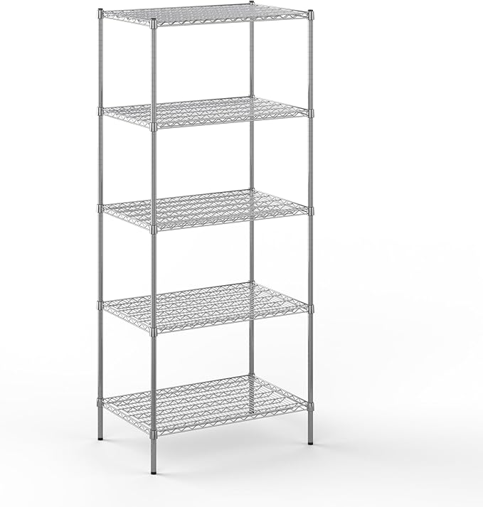 Regal Altair 24" Deep x 36" Wide x 86" Height Wire Shelving Kit | 5-Tier | NSF Commercial Storage Rack Unit