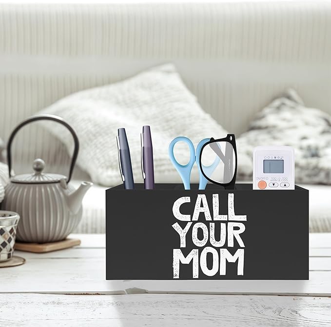 Exqcom Funny Call Your Mom Pen Pencil Holder for Classroom Dorm, Gifts for College Students Boys Girls, Classroom Desk Accessories, Back to School Supplies