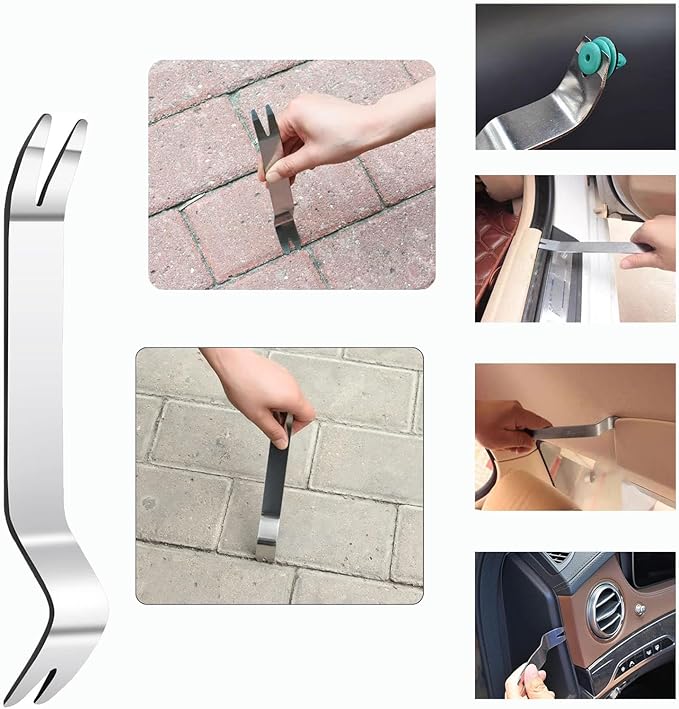 5pcs Upholstery Staple Remover Tool with Nail Puller Pliers Tack Puller Staple Puller, Nail Remover Tool for Furniture Floor Carpet Wall Wooden Case Photo Frame