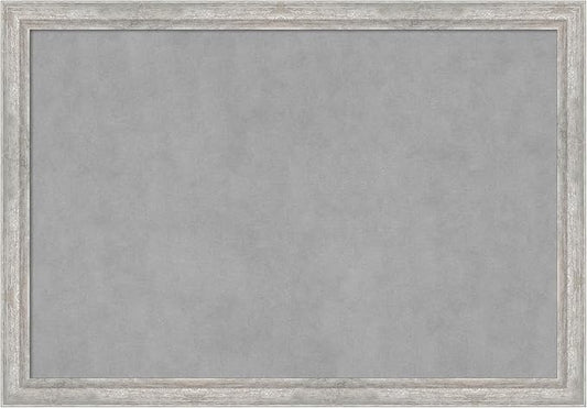 Amanti Art Silver Framed Magnetic Board 27x39 Large Vision Board for use with Magnets, 100% Metal Sheet to Display Items as Office Decor or for Home Organization in mudroom, Kitchen or Kids Room