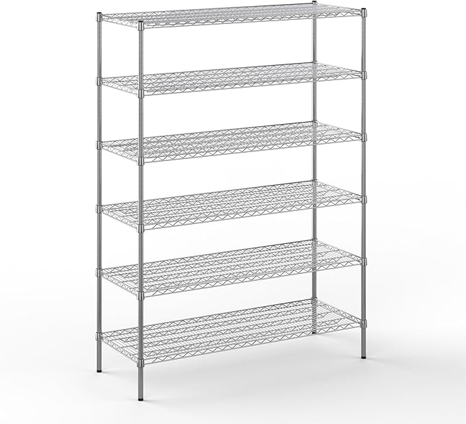 Regal Altair 21" Deep x 54" Wide x 74" Height Wire Shelving Kit | 6-Tier | NSF Commercial Storage Rack Unit