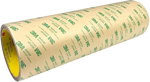 DBSTAR 3M 468MP Double Sided Adhesive Transfer Tape Sheet Roll (1, 12 in x 15 ft)