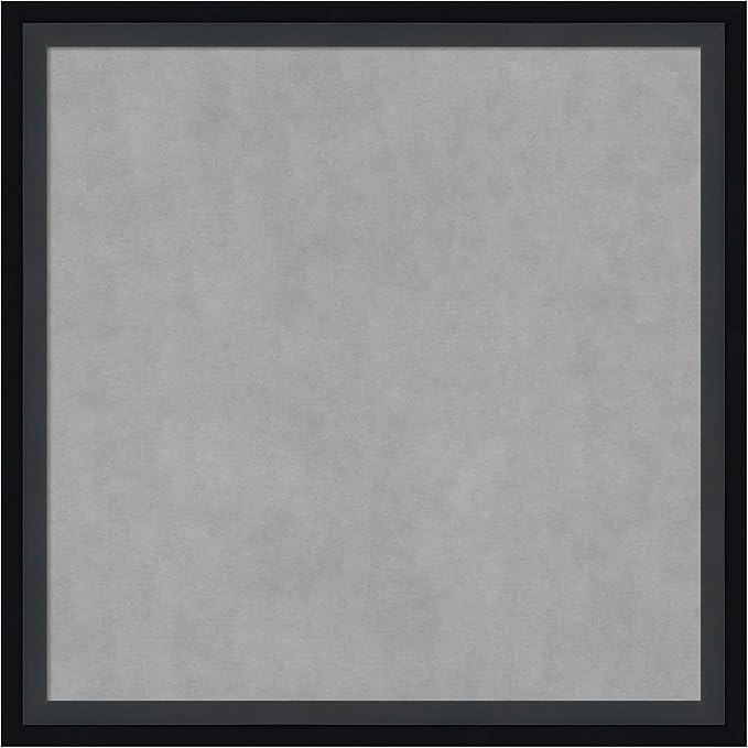 Amanti Art Black Framed Magnetic Board 13x13 X-Small Vision Board for use with Magnets, 100% Metal Sheet to Display Items as Office Decor or for Home Organization in mudroom, Kitchen or Kids Room