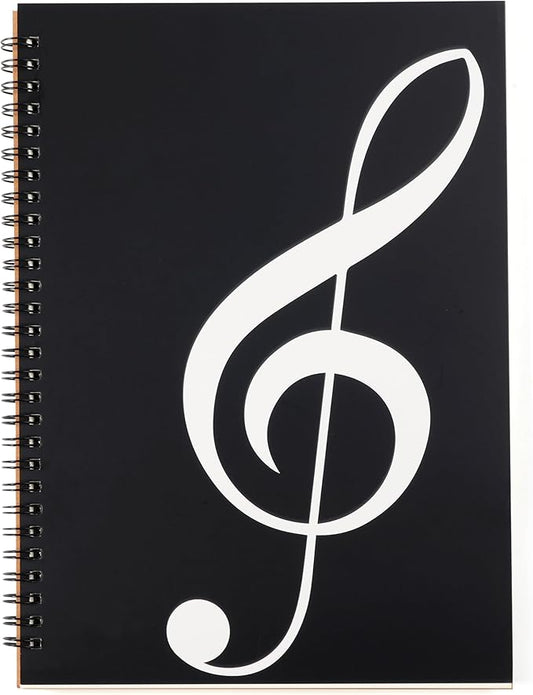 MoHern Blank Sheet Music Notebook, 160 Pages Composition Staff Paper Notebook, Manuscript Paper Notebook, 10 Staves (Music clef notebook)