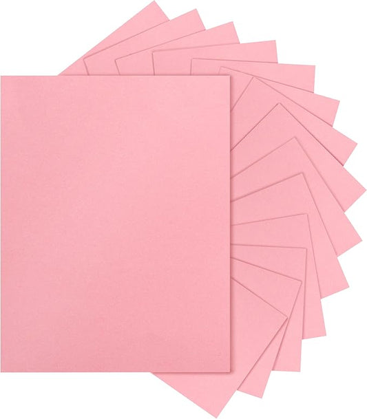 Silunkia 100 Sheets Candy Pink Cardstock 8.5 x 11 Crafting Paper, 200gsm/75lb Premium Christmas Paper Card Stock for Wedding Invitations, Cards Making, Greeting Cards, Girlfriend, Scrapbooking