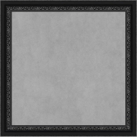 Amanti Art Black Framed Magnetic Board 24x24 Medium Vision Board for use with Magnets, 100% Metal Sheet to Display Items as Office Decor or for Home Organization in mudroom, Kitchen or Kids Room