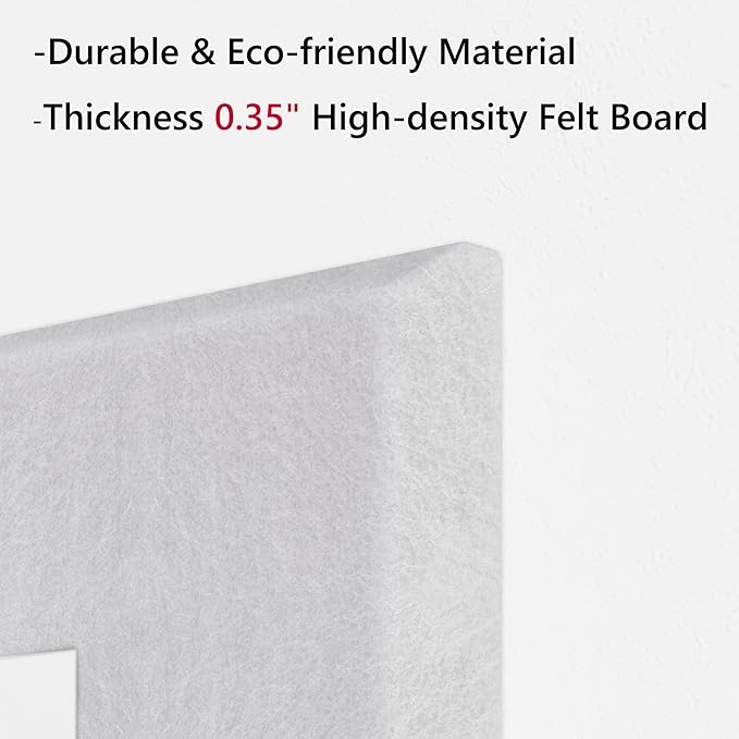 Neatsure Large Cork Board for Wall, 48" x 36" Bulletin Board with Pushpins, 12 Panels Felt Tiles Tack Push Pin Board for Office, White