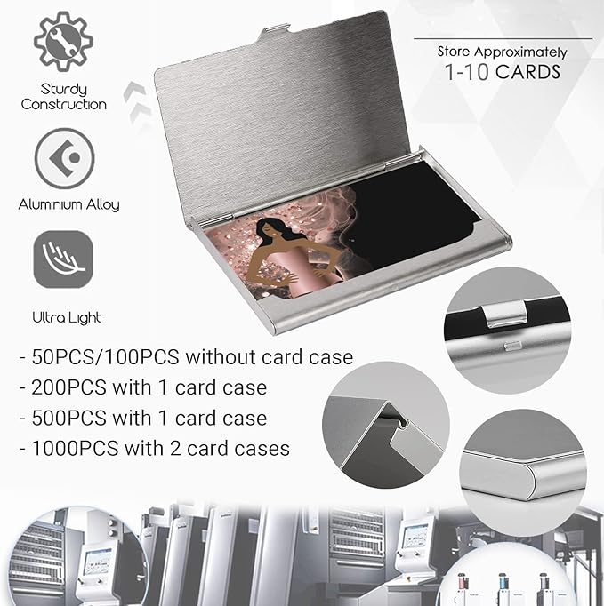 Custom Business Cards Double-Sided Personalized Stationery | Professional 300GSM Matte Paper for Small Business | 3.5x2 Inch