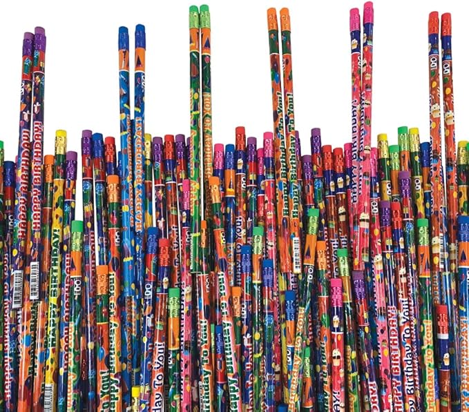 Raymond Geddes Birthday Number 2 Pencils For Kids (Pack of 144)