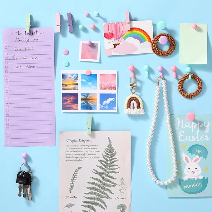 600 Pcs Decorative Push Pins, Pastel Color Thumb Tacks 6 Types Cute Push Pin Clips for Bulletin Board Wall Cork Board Colorful Classroom Decor Teacher Must Haves Supplies School Crafts Project