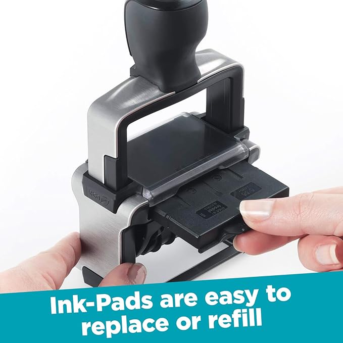 Trodat 5430 Professional Self-Inking Date Stamp with E-MAILED - Blue Ink
