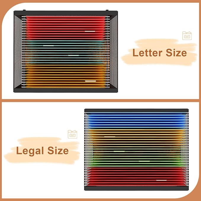 Tiaoheka Rolling File Cart, Mobile File Cabinet with Wheels Hanging Files, Hanging File Organizer Fit Letter/Legal Size Beside Under Desk for Office, Home（Patent Pending）