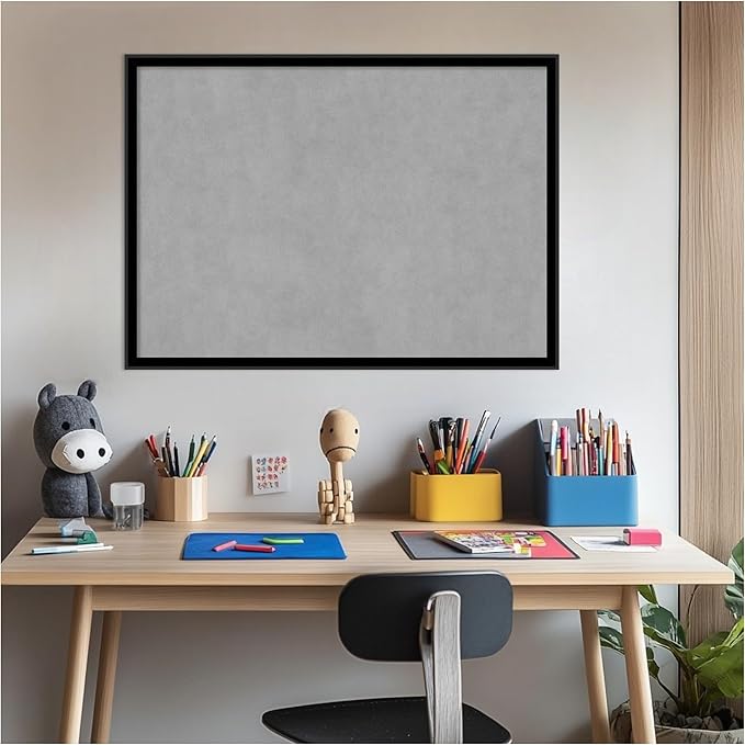 Amanti Art Black Framed Magnetic Board 21x29 Medium Vision Board for use with Magnets, 100% Metal Sheet to Display Items as Office Decor or for Home Organization in mudroom, Kitchen or Kids Room
