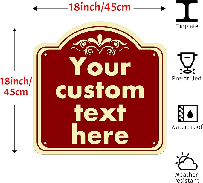 custom signs outdoor metal,Custom halloween decor Indoor/Outdoor Sign,Aluminum Weatherproof Metal Sign Multiple Sizes, Customize for Office, Business, Workplace, office, Home, Delivery Signs
