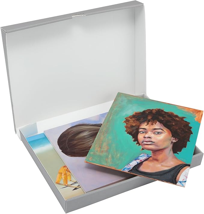 Jerry's Artarama Viewpoint Archival Storage Box (11x14) - Preserve Your Art, Easy to Assemble, Perfect for Photos, Artwork, Prints, and Record Storage