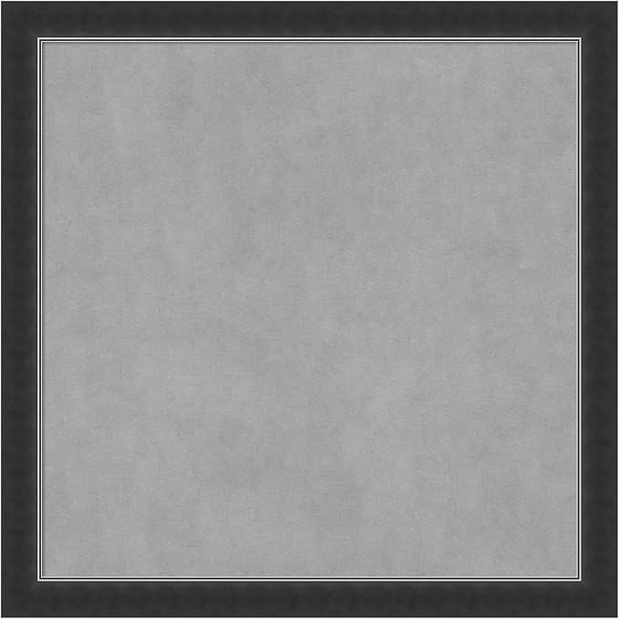 Amanti Art Black Framed Magnetic Board 27x27 Medium Vision Board for use with Magnets, 100% Metal Sheet to Display Items as Office Decor or for Home Organization in mudroom, Kitchen or Kids Room