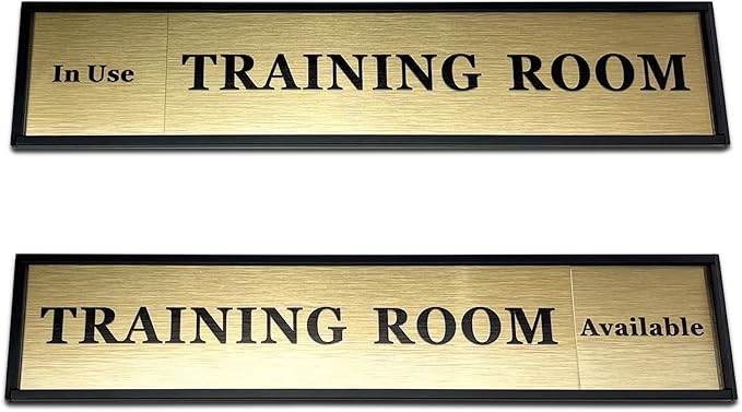 SINKAA Custom Slider Sign for Door and Wall - 2 X 10 inch Custom Slider Sign for Home, Office, Hotels, Hospital, Conference Room, Slider Door sign with Aluminum Holder