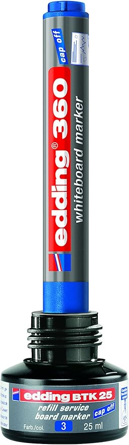 edding 360 whiteboardmarker set - diverse kleuren - 8 whiteboardstiften - ronde punt 1,5 - 3 mm - boardmarker uitwisbaar - voor whiteboard, flipchart, prikbord, memobord - sketchnotes - navulbaar