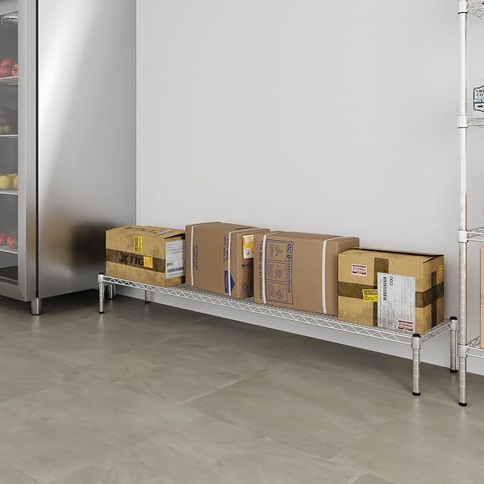Regal Altair 14" Deep x 72" Wide x 8" Height 1-Tier Wire Shelving Kit | NSF Commercial Storage Rack Unit