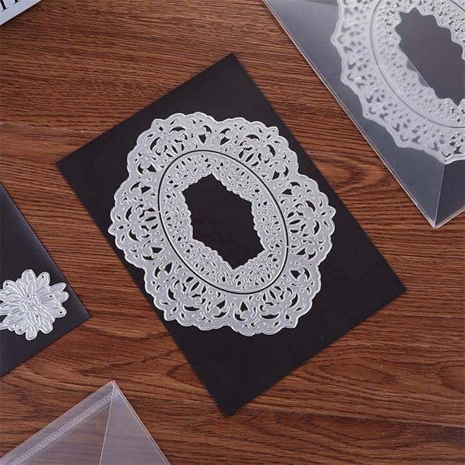 Briartw 10 Sheets Rubber Soft Magnet Sheet for Metal Cutting Dies Storage, Crafts Tool Scrapbooking Arts and Crafts Flexible Placement Mats, 3mm 6.85x5inches