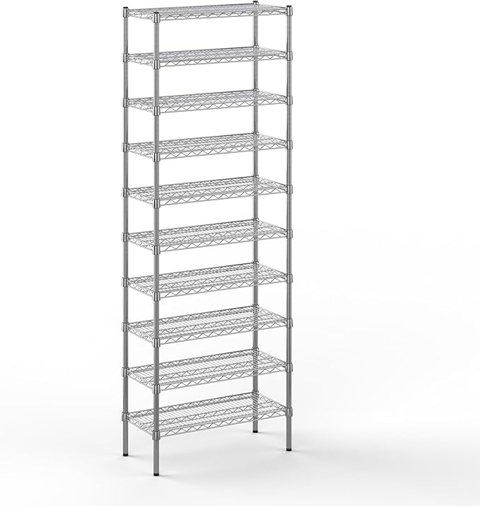 Regal Altair 14" Deep x 30" Wide x 86" Height Wire Shelving Kit | 10-Tier | NSF Commercial Storage Rack Unit
