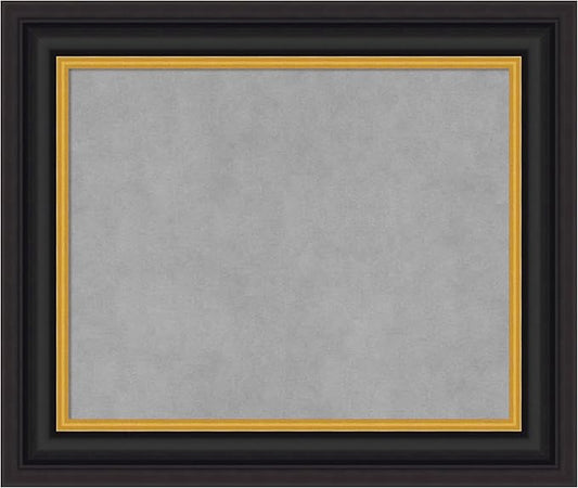 Amanti Art Black Framed Magnetic Board 22x26 Small Vision Board for use with Magnets, 100% Metal Sheet to Display Items as Office Decor or for Home Organization in mudroom, Kitchen or Kids Room