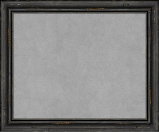 Amanti Art Black Framed Magnetic Board 19x23 Small Vision Board for use with Magnets, 100% Metal Sheet to Display Items as Office Decor or for Home Organization in mudroom, Kitchen or Kids Room