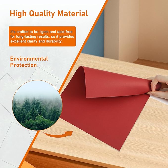 Guakicae 40 Sheets Christmas Red Cardstock 8.5 x 11 Scrapbooking Paper, 200gsm/75lb Premium Red Paper Card Stock for DIY Cards Making, WeddingInvitations, School Crafting, Construction, Art Drawing