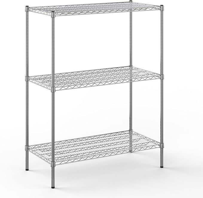 Regal Altair 21" Deep x 42" Wide x 54" Height Wire Shelving Kit | 3-Tier | NSF Commercial Storage Rack Unit