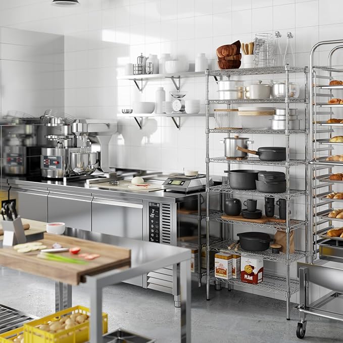 Regal Altair 14" Deep x 30" Wide x 74" Height Wire Shelving Kit | 8-Tier | NSF Commercial Storage Rack Unit