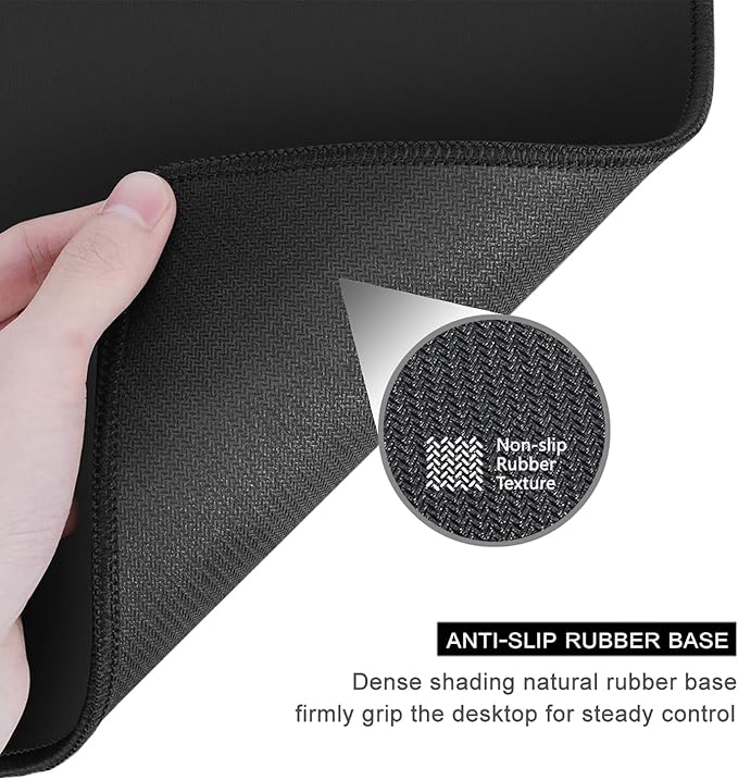 Auhoahsil Red Mouse Pad, 12 x 10 Inch Square Mousepad, 3mm Thick Rubber Mouse Mat with Pretty Design, Premium-Textured Non-Slip for Gaming Work Office Wireless Mouse Men Women