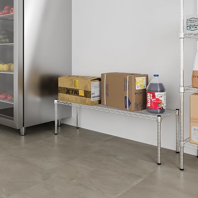 Regal Altair 14" Deep x 48" Wide x 14" Height Wire Shelving Kit | 1-Tier | NSF Commercial Storage Rack Unit