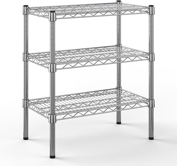 Regal Altair 14" Deep x 24" Wide x 27" Height Wire Shelving Kit | 3-Tier | NSF Commercial Storage Rack Unit