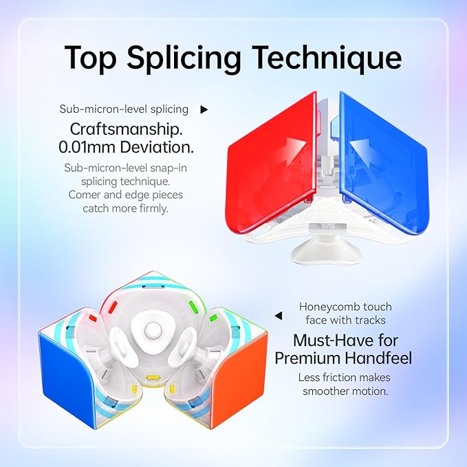 GAN 251 UI 2x2 Magnetic Speed Cube with Wireless Charging & Bluetooth - Electronic Smart Cube with GAN PowerPod, Puzzle Toy for Kids Adults, Competition Timer, Step Tracking, UV Coated