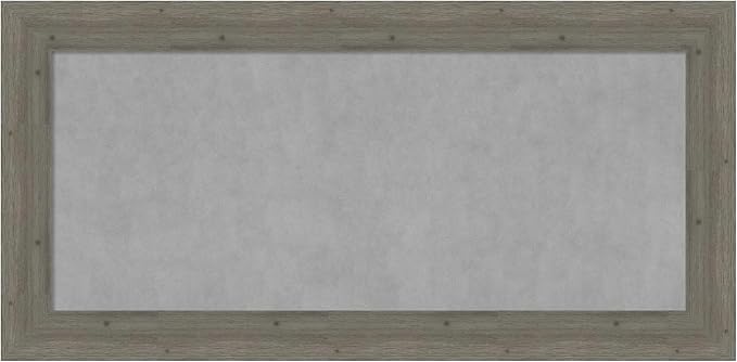 Amanti Art Grey Framed Magnetic Board 27x55 Oversize Vision Board for use with Magnets, 100% Metal Sheet to Display Items as Office Decor or for Home Organization in mudroom, Kitchen or Kids Room