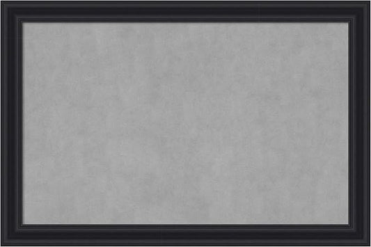 Amanti Art Black Framed Magnetic Board 24x36 Large Vision Board for use with Magnets, 100% Metal Sheet to Display Items as Office Decor or for Home Organization in mudroom, Kitchen or Kids Room