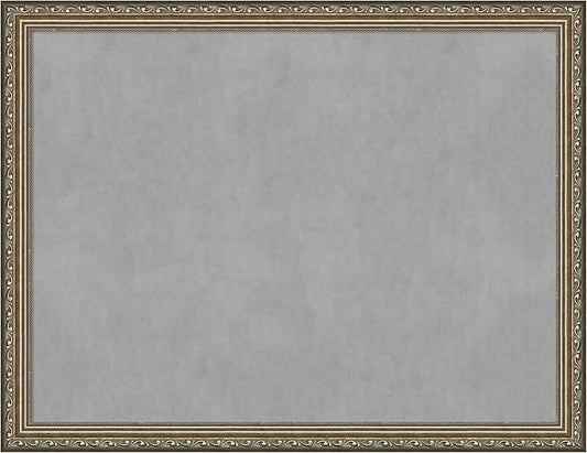 Amanti Art Silver Framed Magnetic Board 20x26 Medium Vision Board for use with Magnets, 100% Metal Sheet to Display Items as Office Decor or for Home Organization in mudroom, Kitchen or Kids Room