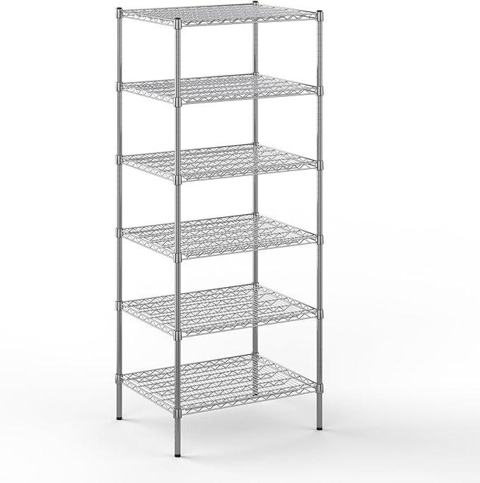 Regal Altair 24" Deep x 30" Wide x 74" Height Wire Shelving Kit | 6-Tier | NSF Commercial Storage Rack Unit