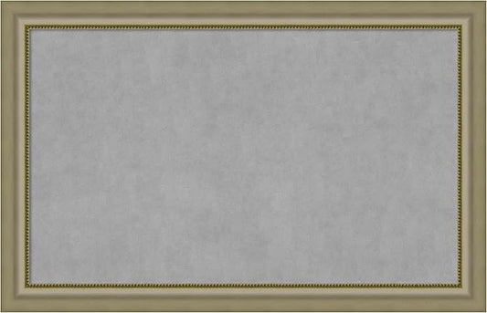 Amanti Art Silver Framed Magnetic Board 29x45 Large Vision Board for use with Magnets, 100% Metal Sheet to Display Items as Office Decor or for Home Organization in mudroom, Kitchen or Kids Room