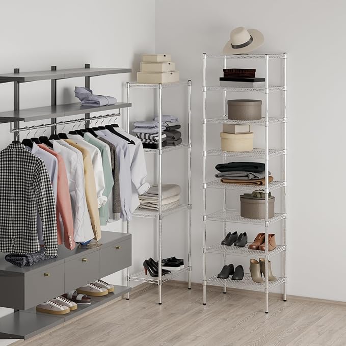 Regal Altair 18" Deep x 24" Wide x 86" Height Wire Shelving Kit | 8-Tier | NSF Commercial Storage Rack Unit