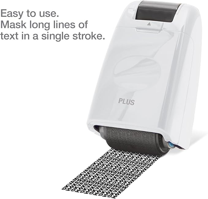 Guard Your ID Wide Stamp Roller for Identity Protection, White