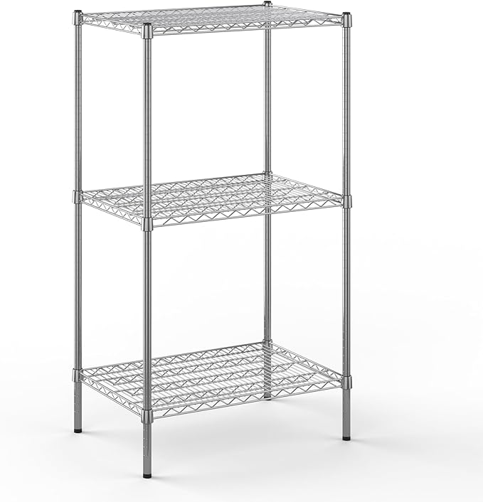 Regal Altair 21" Deep x 30" Wide x 54" Height Wire Shelving Kit | 3-Tier | NSF Commercial Storage Rack Unit