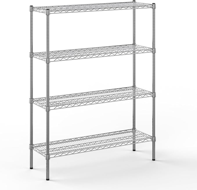 Regal Altair 14" Deep x 42" Wide x 54" Height Wire Shelving Kit | 4-Tier | NSF Commercial Storage Rack Unit
