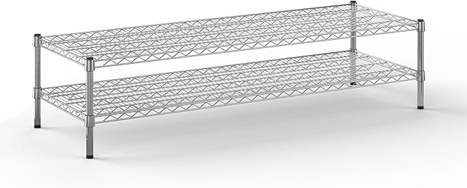 Regal Altair 21" Deep x 60" Wide x 14" Height Wire Shelving Kit | 2-Tier | NSF Commercial Storage Rack Unit