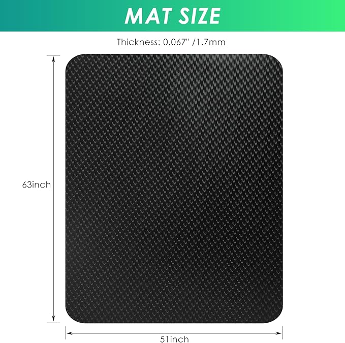 Vicwe Gaming Chair Mat for Hard Floor,51" x 63" Computer Chair Mat for Tile Floor,Anti-Slip Hard Floor Protector Rolling Chair for Office Home