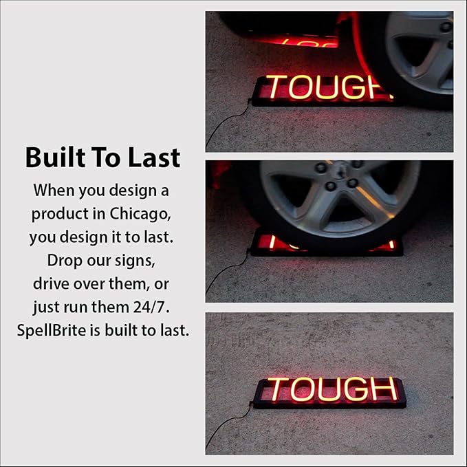SpellBrite CASHIER Sign | Directional Sign with Neon Look, White LED Light Source | 25.4" x 6.3"