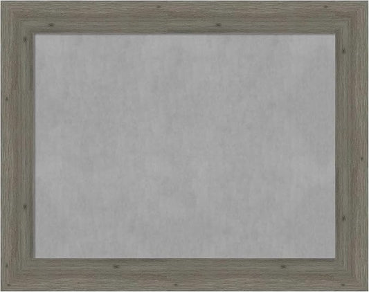 Amanti Art Grey Framed Magnetic Board 23x29 Medium Vision Board for use with Magnets, 100% Metal Sheet to Display Items as Office Decor or for Home Organization in mudroom, Kitchen or Kids Room
