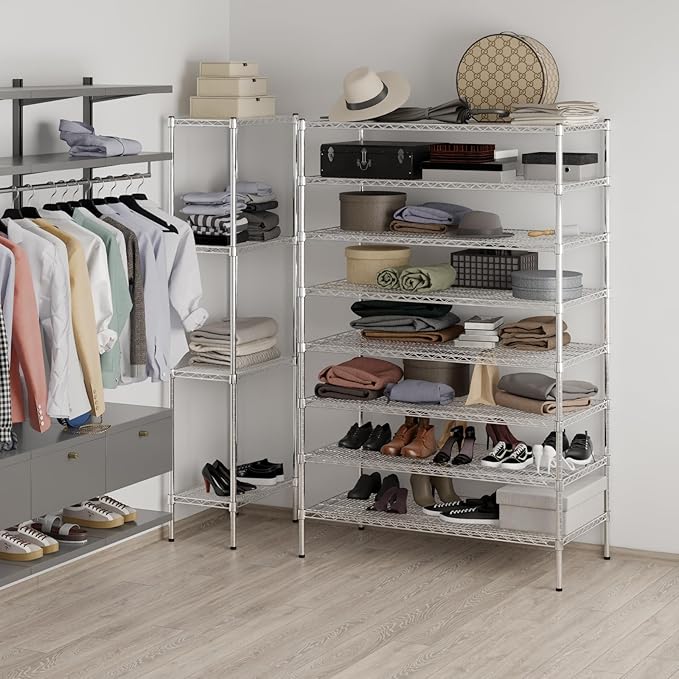Regal Altair 24" Deep x 48" Wide x 74" Height Wire Shelving Kit | 8-Tier | NSF Commercial Storage Rack Unit
